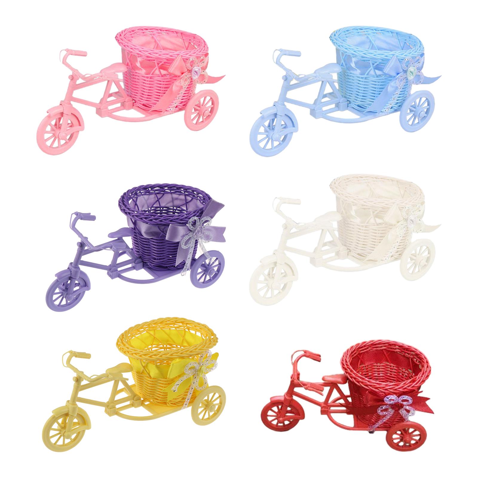 Plant Parents - Bicycle Artificial Flower Basket Vase Mini