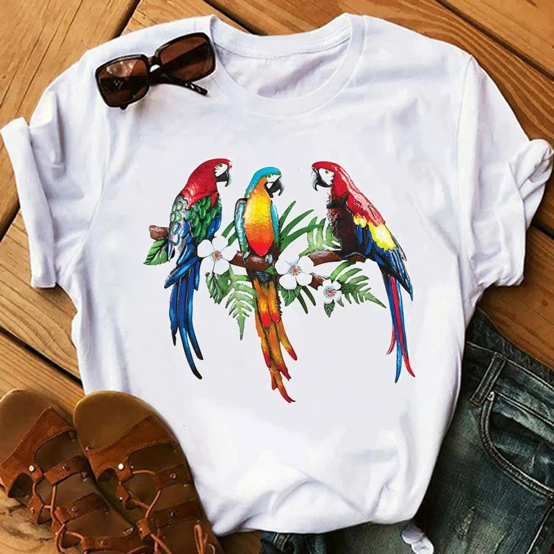 Colorful Parrot With Tropical  - Plant Parenthood ulasan dan harga