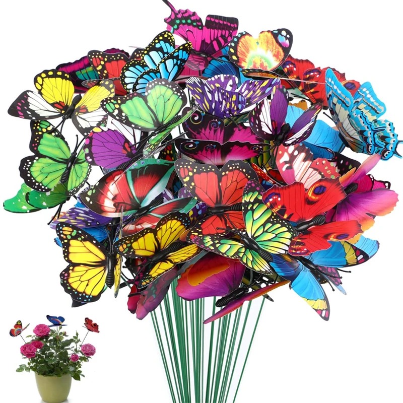5-50Pcs Waterproof Butterfly G - Plant Parents ulasan dan harga