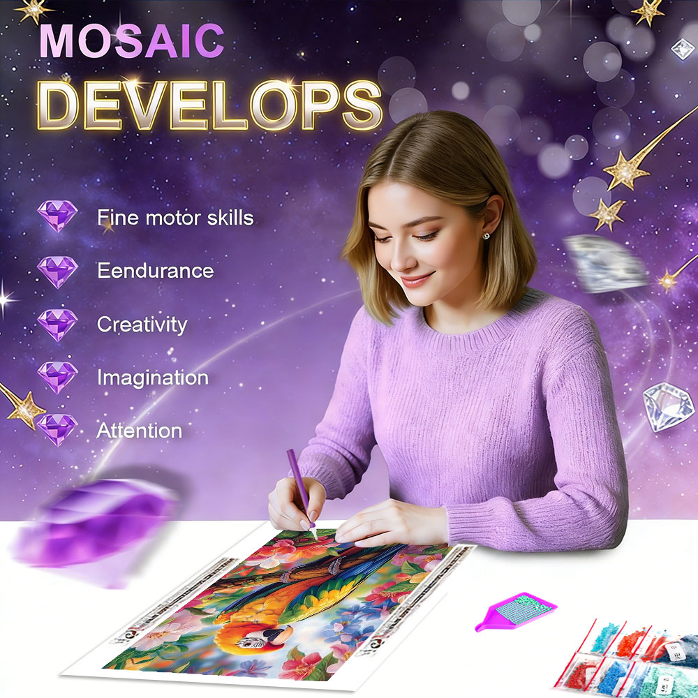 HUACAN Diamond Mosaic Noveltie - Plant Parenthood ulasan dan harga